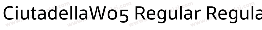 CiutadellaW05 Regular Regular字体转换
